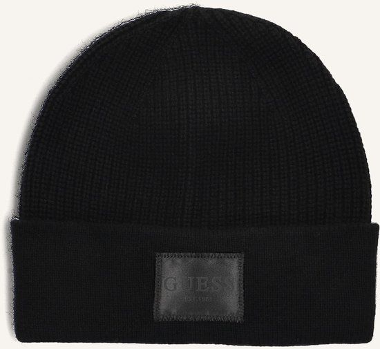Guess Brenton Beanie Mutsen Dames - Zwart - Maat L