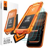 Spigen AlignMaster Geschikt voor Apple iPhone 17 Pro Max - 9H Tempered Glass Screen Protector - Case Friendly - Gemakkelijke Installatie - 3-Pack