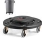 VEVOR Afvalcontainer Dolly voor 75,7/121/166,6/208 L Afvalcontainers 227kg