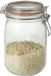 Le Parfait Voorraad/weckpot - glas - transparant - 17,6 x 8,5 cm - 1 L
