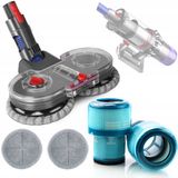Dweilset Rosfix Accessoireset Vervanging Mopkopset - Multifunctionele Spuitmond 160 rpm - 2 Mopdoeken - Geschikt voor Dyson