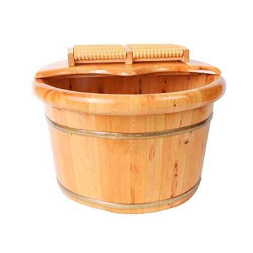 XXF-Shop Voetbad, Wooden Foot Bath Barrel, glad en delicaat Pedicure Vaten Pedicure Bowl Spa Massage for het weken Voeten Massager Foot Tub (Color : B)