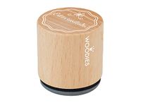 Stempel Hout en rubber stempel 33 x 30 mm