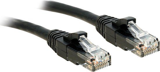 Lindy 48081 netwerkkabel Zwart 7,5 m Cat6 U/UTP