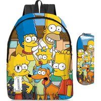 Rugzak SZSMART MODEL De Simpsons Tweedelige Set