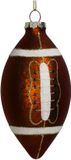 Kersten Ornament rugby ball glass brown 13cm