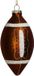 Kersten Ornament rugby ball glass brown 13cm