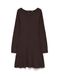 VERO MODA Vmgold Lux Rib Ls Robe courte col bateau Femme (lot de 1)