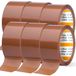 m-office Plakband, bruin plakband, rol voor verpakkingsdozen, verzending, verhuizing en handwerk, veilige en duurzame afdichting (6 stuks, 48 mm x 120 m)