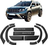 Dacia extensions de porte et bandes de protection avec lettres argentées pour Dacia Duster 18-24