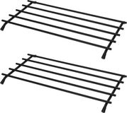 Bellatio Design Pannenonderzetter - 2x - Zwart - Metaal - 35 x 20 cm