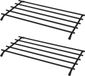 Bellatio Design Sous-plat - 2x - Noir - Métal - 35 x 20 cm