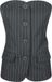 Cala Rose Gimme - Pinstripe Corset Top - Grijs - Maat S