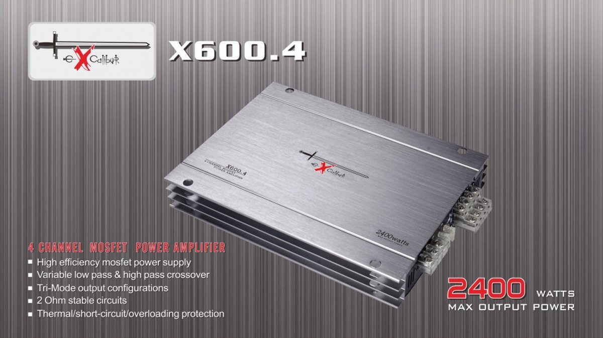 excalibur x600.4 2400watt