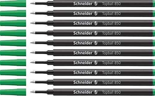 Schneider rollerrefill Topball 850 groen doos met 10 stuks