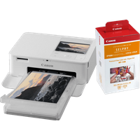 Canon SELPHY CP1500 White + Canon RP-108 Ink Cassette/Paper Set 108 Sheets