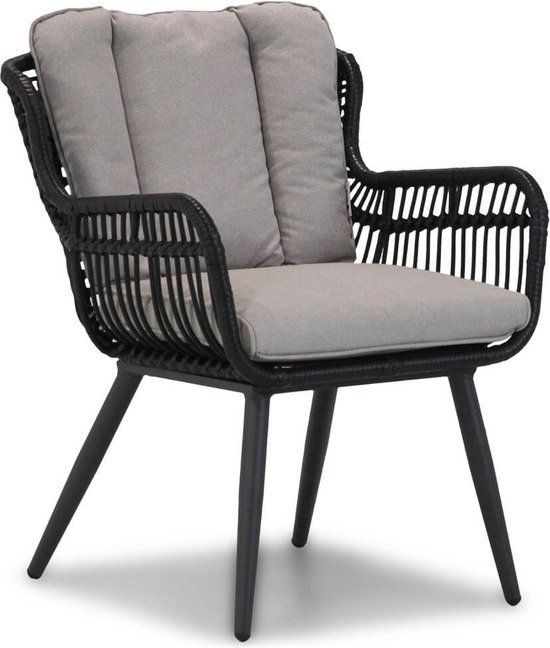 Coco Azzano/Young 5-delige dining tuinset - Zwart - 4 zitplekken