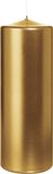 Wiedemann bougie cylindrique/bougie pilier - or métallique - 20 x 7 cm - 103 heures de combustion - bougies cylindriques