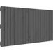 Tête de lit murale grise 127,5x3x60 cm bois massif de pin