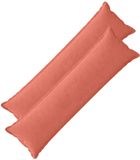 vidaXL Kussensloop 2 st houten rood-oranje 40 x 145 cm corduroy
