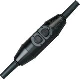 Kopp 196300018 PRCD-S, IP55, 230 VAC, 16 Amp, 3-polig schakelend, keurmerk: VDE, GS der BG Keulen, zwart