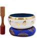 Ancient Wisdom awgifts Grote Yoga Moves klankschalenset - Wit/Blauw 14 cm