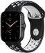 Strap-it Sport bracelet en silicone - noir/blanc