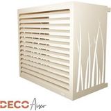Decoairco Cache Climatiseur Ivoire Clair - Taille L (h100, L110, P60-75cm)