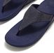 FitFlop Lulu Shimmerglitz Toe-Post Sandals DONKERBLAUW - Maat 42