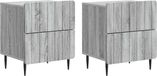 vidaXL Nachtkastje Grijs Sonoma Bewerkt Hout 43 x 34,5 x 49,5 cm