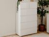 CAPOWI Commode 5 tiroirs blanc