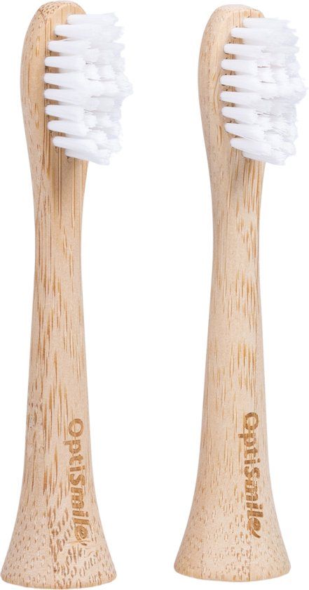 OptiSmile Natural - 2 Bamboe Opzetborstels voor Elektrische Tandenborstel