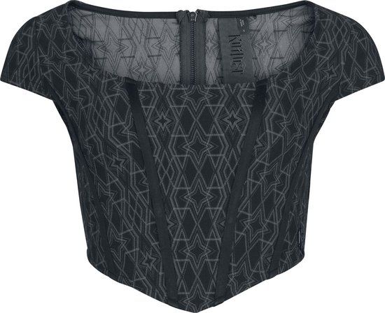 KIHILIST by KILLSTAR KILLSTAR Thelma Corset Dames Korset - Zwart - XL