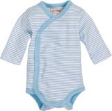Schnizler romper Wrap Body Basic junior bleu clair/blanc