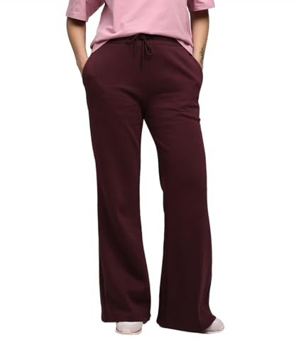 PUMA HER Comfort High-Waist Straight Pants FL op Dames Broek - Ruby Shimmer