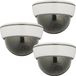 Relaxdays dummy dome camera - set van 3 - plafond - binnen - buiten - nep bewakingscamera