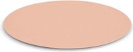 Zeller Tafel Placemats lederlook - zalm roze - rond - 38 cm