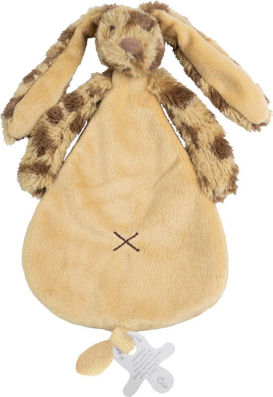 Happy Horse Richie Konijn Knuffeldoekje - Beige/Bruin - 25 cm