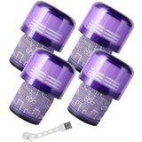 Phonillico® Filter voor Dyson V11 Vervangingsfilter 970013-02 stofzuiger Serie V11 absoluut dier totaal schoon [Pack 4]