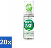 Happy Earth 20 x Déodorant spray - 100% naturel non parfumé - 100 ml - Pack économique - 20 pièces