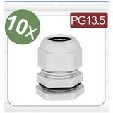 Quadrios 24CA394 Presse-étoupe PG13.5 Polyamide Gris 10 pièce(s)