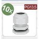 Quadrios 24CA394 Presse-étoupe PG13.5 Polyamide Gris 10 pièce(s)