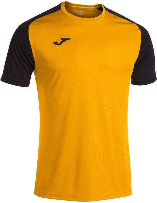 Joma Academy IV Shirt Korte Mouw Heren - Amber / Zwart - Maat S