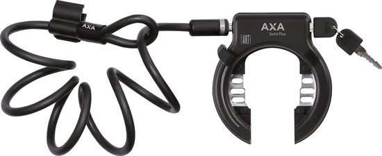 AXA Solid Plus Ringslot Set - ART 2 - Zwart - 150cm Kabel
