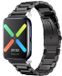 Strap-it Stalen Smartwatch bandje - Geschikt voor Oppo Watch 41mm - Zwart