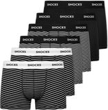 SNOCKS Boxershorts Heren - Gestreepte Boxershorts - Ondergoed Heren - Biologisch Katoen - Comfortabel & Duurzaam - 6 Stuks