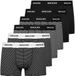 SNOCKS Boxershorts Heren - Gestreepte Boxershorts - Ondergoed Heren - Biologisch Katoen - Comfortabel & Duurzaam - 6 Stuks