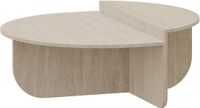 en.casa Salontafel Tondesdaslo 90x90x35 cm travertijn