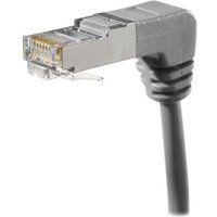 Exertis Connect - Verbindingskabel - RJ-45 (M) hoek omlaag naar RJ-45 (M) hoek omlaag - 2 m - SFTP, PiMF - CAT 6a - gevormd - grijs