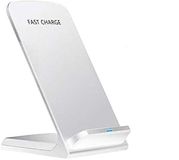 Tec-Digi Mobiele telefoon draadloze Qi-oplader, Qi-gecertificeerde iPhone Samsung telefoon snellader, wit